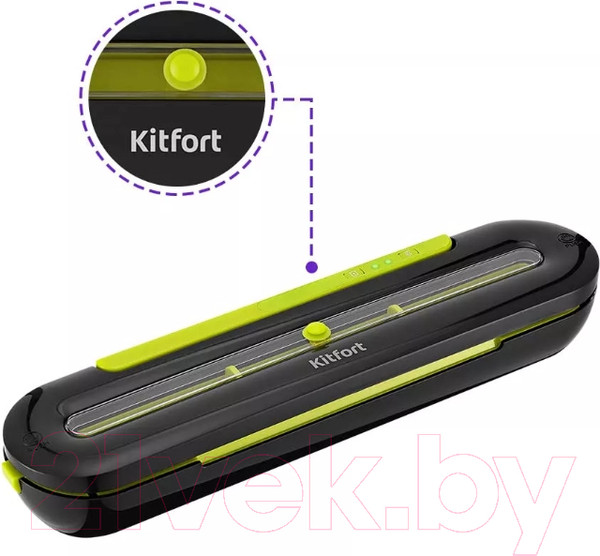 Изображение товара Вакуумный упаковщик Kitfort KT-1522-2 (черный/салатовый)