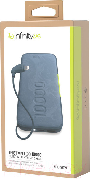Изображение товара Портативное зарядное устройство Infinity LAB OTH ILING10000 L BLU (синий)