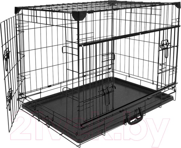 Изображение товара Клетка для животных Duvo Plus Pet Kennel Ninja Medium / 11640/DV (черный)