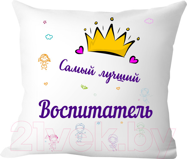 Изображение товара Подушка декоративная Print Style Самому лучшему воспитателю 40x40new54