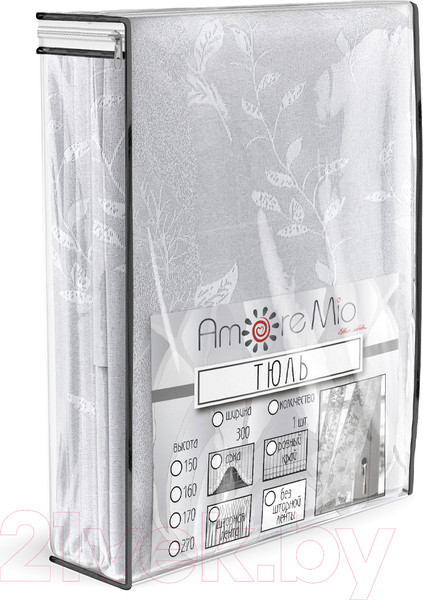 Изображение товара Гардина Amore Mio Арка жаккардовый RR M 3074 300x170 / 26208 (белый)
