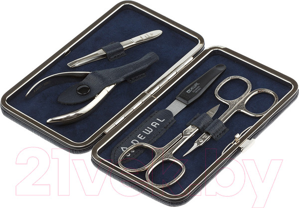 Изображение товара Набор для маникюра Dewal 903BLUE (синий)