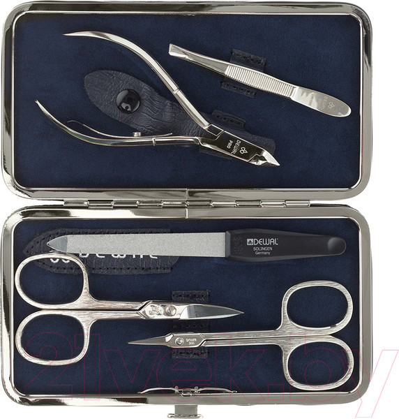 Изображение товара Набор для маникюра Dewal 903BLUE (синий)