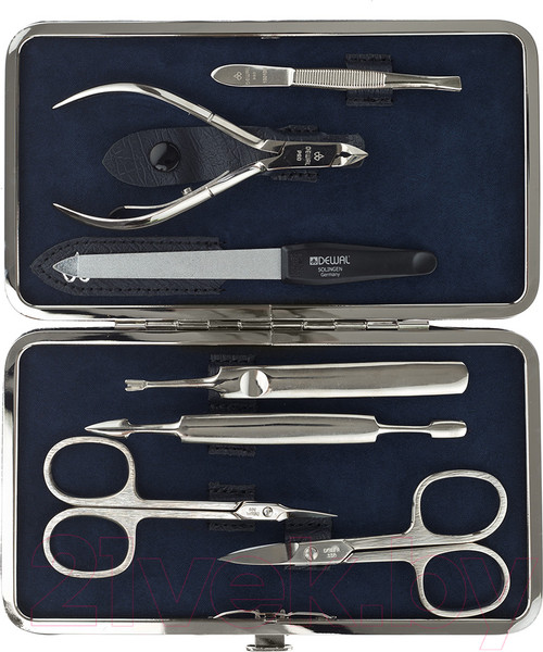 Изображение товара Набор для маникюра Dewal 905BLUE (синий)