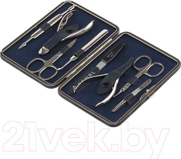 Изображение товара Набор для маникюра Dewal 906BLUE (синий)