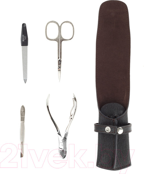 Изображение товара Набор для маникюра Dewal 901BROWN  (коричневый)