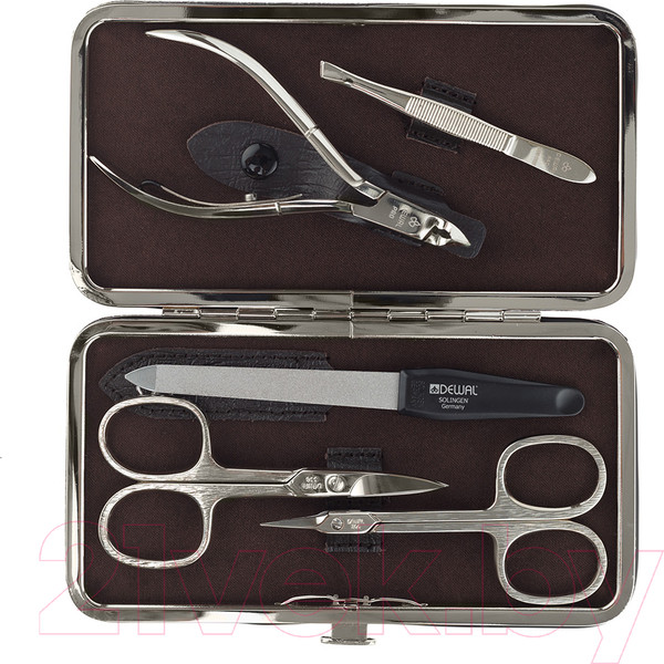 Изображение товара Набор для маникюра Dewal 903BROWN (коричневый)