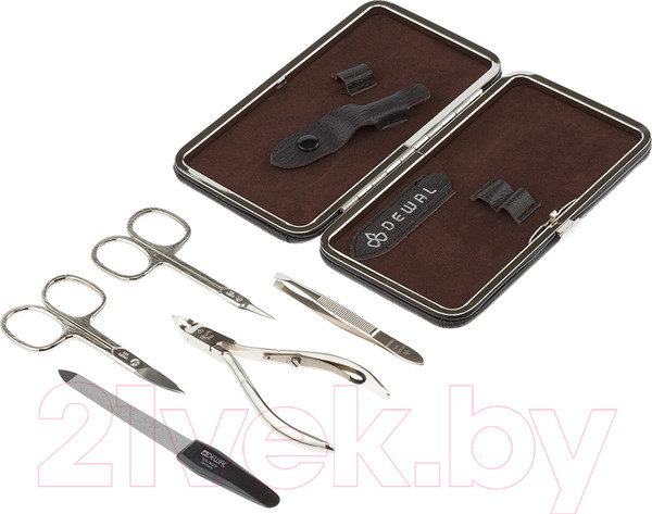 Изображение товара Набор для маникюра Dewal 903BROWN (коричневый)