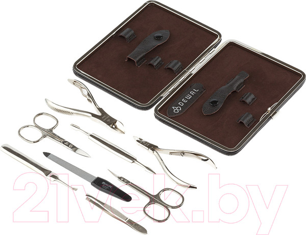 Изображение товара Набор для маникюра Dewal 906BROWN (коричневый)