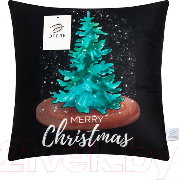 Изображение товара Подушка декоративная Этель Новогодний шар / 7787598 (40x40, велюр)