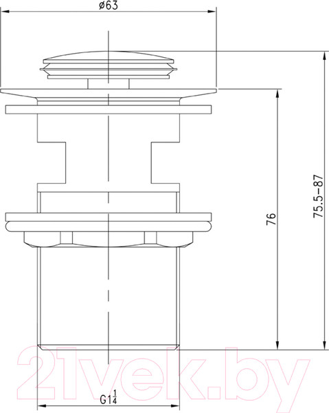 Изображение товара Донный клапан IDDIS 001SB01i88