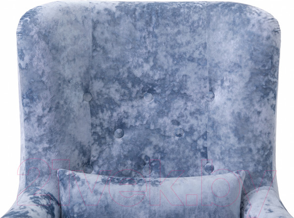 Изображение товара Кресло мягкое KRONES Калипсо (велюр голубой перламутр)