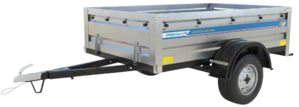 Изображение товара Прицеп для автомобиля Кремень Стандарт 2.0х1.3 (50см борт)