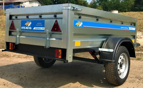 Изображение товара Прицеп для автомобиля Кремень Стандарт 2.0х1.3 (50см борт)