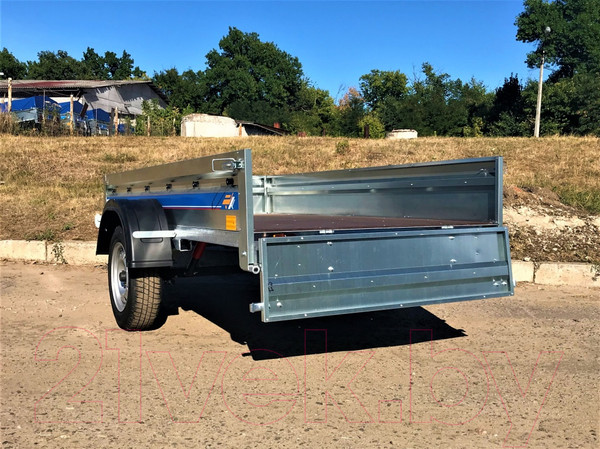 Изображение товара Прицеп для автомобиля Кремень Стандарт 2.5х1.3 (31см борт, тент 30см)