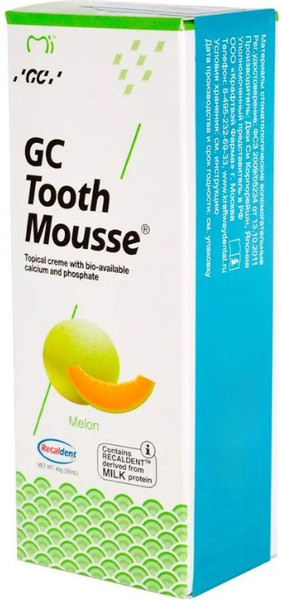 Изображение товара Гель для укрепления эмали GC Tooth Mousse / 17169 (40г, дыня)