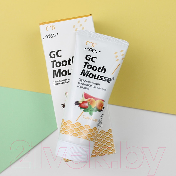 Изображение товара Гель для укрепления эмали GC Tooth Mousse / 17171 (40г, фруктовый)