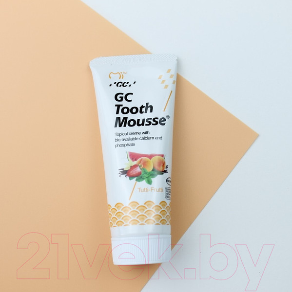 Изображение товара Гель для укрепления эмали GC Tooth Mousse / 17171 (40г, фруктовый)