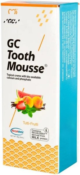 Изображение товара Гель для укрепления эмали GC Tooth Mousse / 17171 (40г, фруктовый)