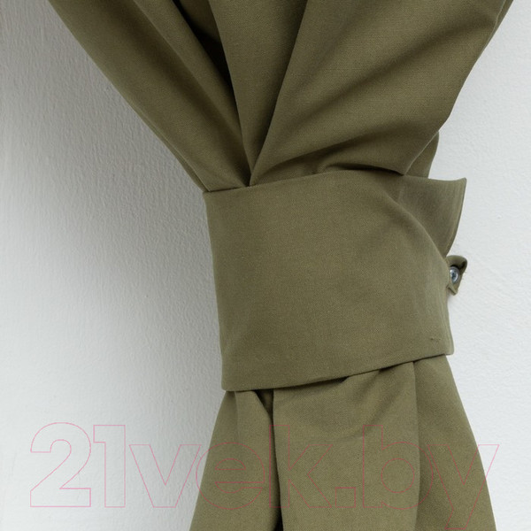 Изображение товара Комплект штор Этель Kitchen 7866038 (150x180, зеленый, 2шт)