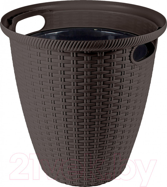 Изображение товара Кашпо Ingreen Rattan / ING50030ВНГ (горький шоколад)