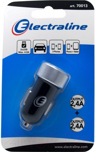 Изображение товара Адаптер питания автомобильный Electraline 70013