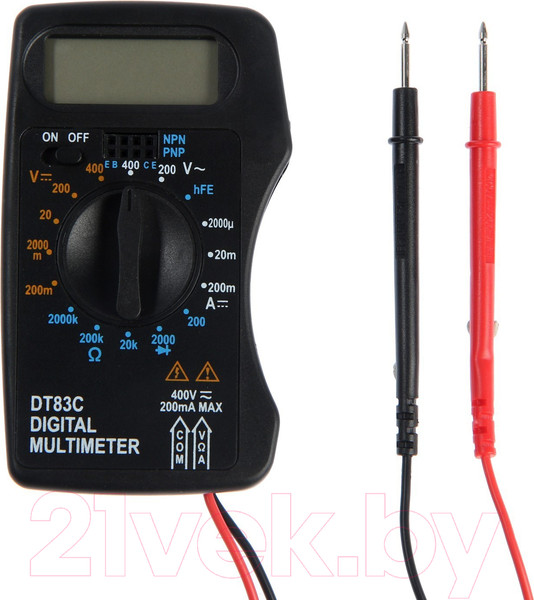 Изображение товара Мультиметр цифровой Tundra DT-83C (1026053)