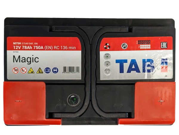 Изображение товара Автомобильный аккумулятор TAB Magic 78 R / 189080 (78 А/ч)