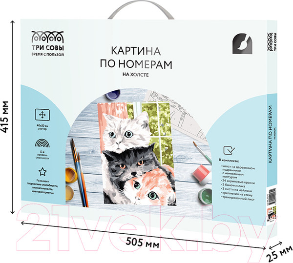 Изображение товара Картина по номерам Три совы Друзья / КХ_44172