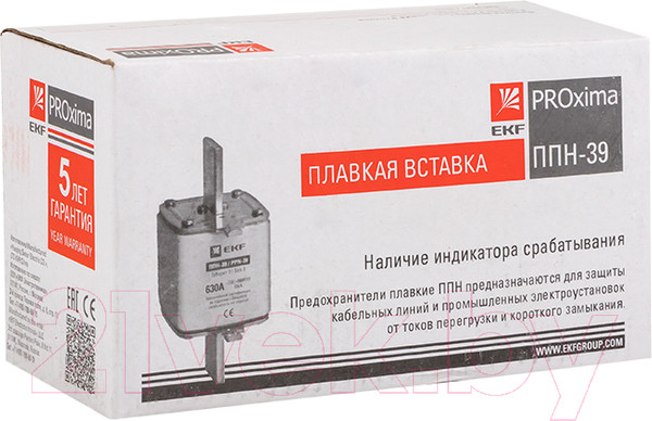 Изображение товара Предохранитель плавкий EKF PROxima fus-39/630