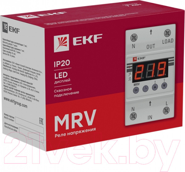 Изображение товара Реле напряжения EKF MRV-40A