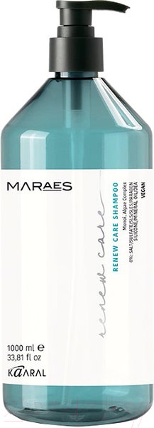 Изображение товара Шампунь для волос Kaaral Maraes Renew Care восстанавливающий для тусклых и поврежденнных  (1л)