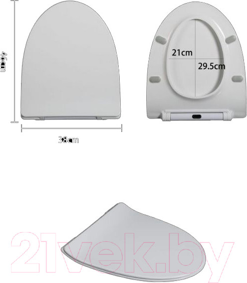 Изображение товара Сиденье для унитаза WeltWasser Welzbach 004 GL-WT