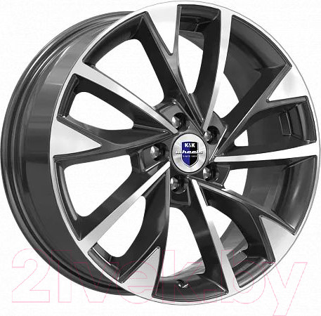 Изображение товара Литой диск K&K Роквуд 17x7" 5x114.3мм DIA 67.1мм ET 50мм Дарк платинум