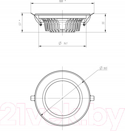Изображение товара Точечный светильник ЭРА SDL-10-90-30K-W30 / Б0049699