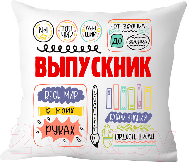 Изображение товара Подушка декоративная Print Style Выпускник / 40x40plat3