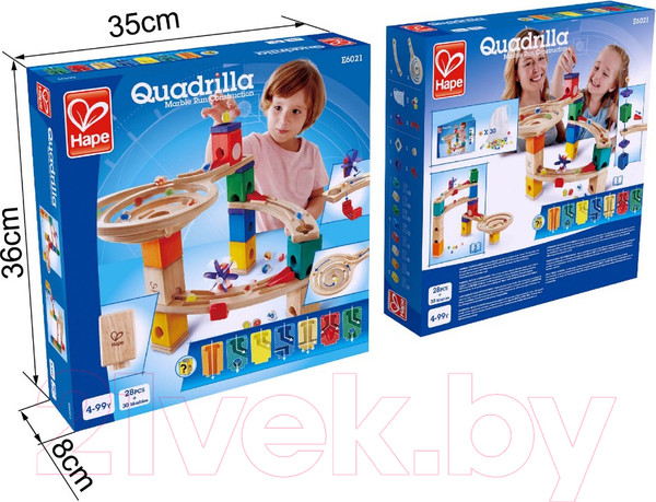 Изображение товара Конструктор кинетический Hape Гонка с шариком и переходами / E6021_HP