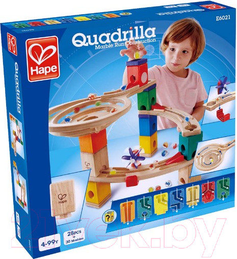 Изображение товара Конструктор кинетический Hape Гонка с шариком и переходами / E6021_HP