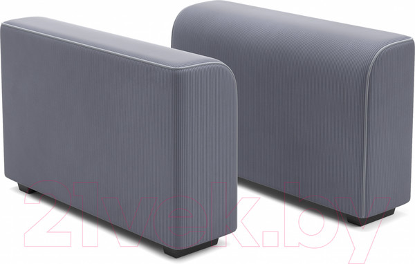 Изображение товара Диван Мебельград Монреаль-2 Стандарт (вертикаль темно-серый/альба темно-серый/мора серый)