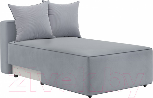 Изображение товара Диван угловой Мебельград Монреаль-4 Стандарт (вертикаль серый/мора серый/велютто темно-серый)