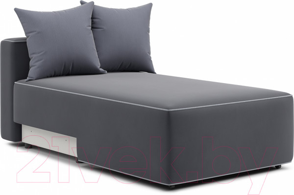 Изображение товара Диван угловой Мебельград Монреаль-4 Стандарт (вертикаль темно-серый/альба темно-серый/мора серый)