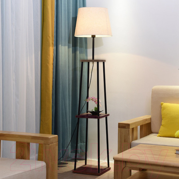 Изображение товара Торшер Aitin-Pro НТБ 05-40-104 / 1105 (кофе/дерево)