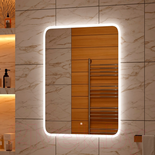 Изображение товара Зеркало Континент Glamour Led 80x120