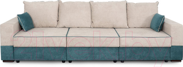Изображение товара Диван Мебельград Бостон 2400 Стандарт (торонто бежевый/торонто бежевый/торонто зеленый)