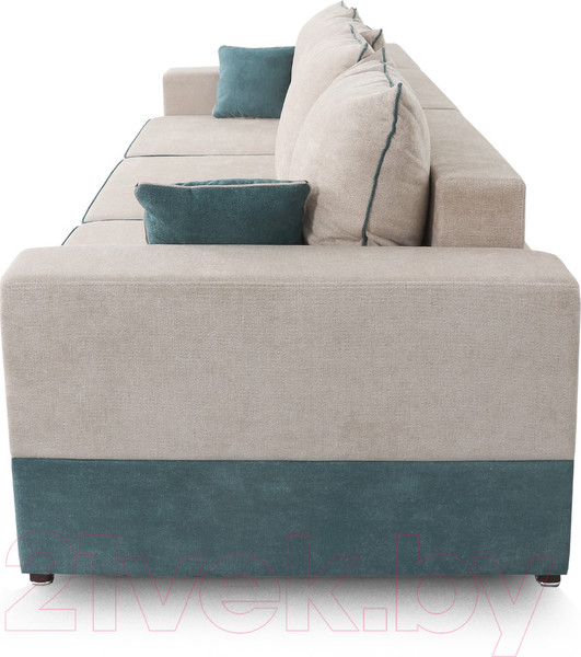 Изображение товара Диван Мебельград Бостон 2400 Стандарт (торонто бежевый/торонто бежевый/торонто зеленый)