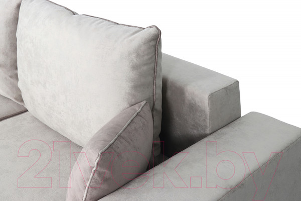 Изображение товара Диван Мебельград Бостон 2800 Стандарт (лана бежевый/лана бежевый/лана капучино)