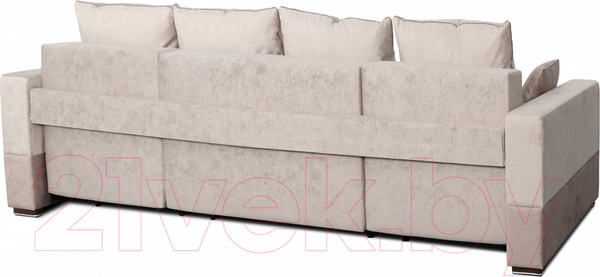 Изображение товара Диван Мебельград Бостон 2800 Стандарт (лана бежевый/лана бежевый/лана капучино)