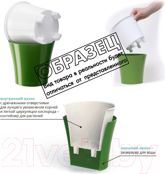 Изображение товара Вазон Santino Arte / ART12GLD/BL (золото/черный)