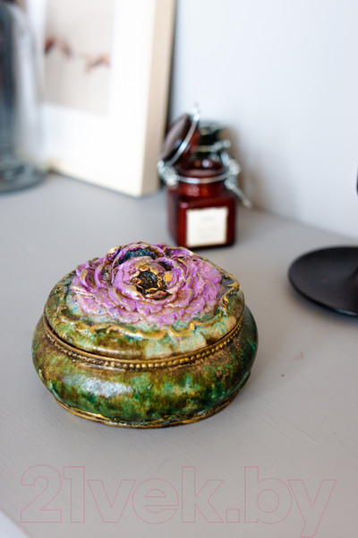 Изображение товара Шкатулка Нашы майстры Пион / 1069-1 (декорированная)