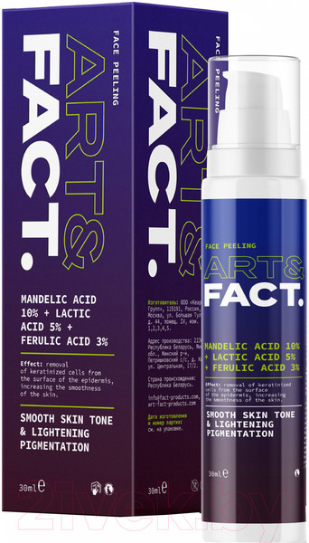 Изображение товара Пилинг для лица Art&Fact Mandelic Acid 10% + Lactic Acid 5% + Ferulic Acid 3% всесезонный (30мл)